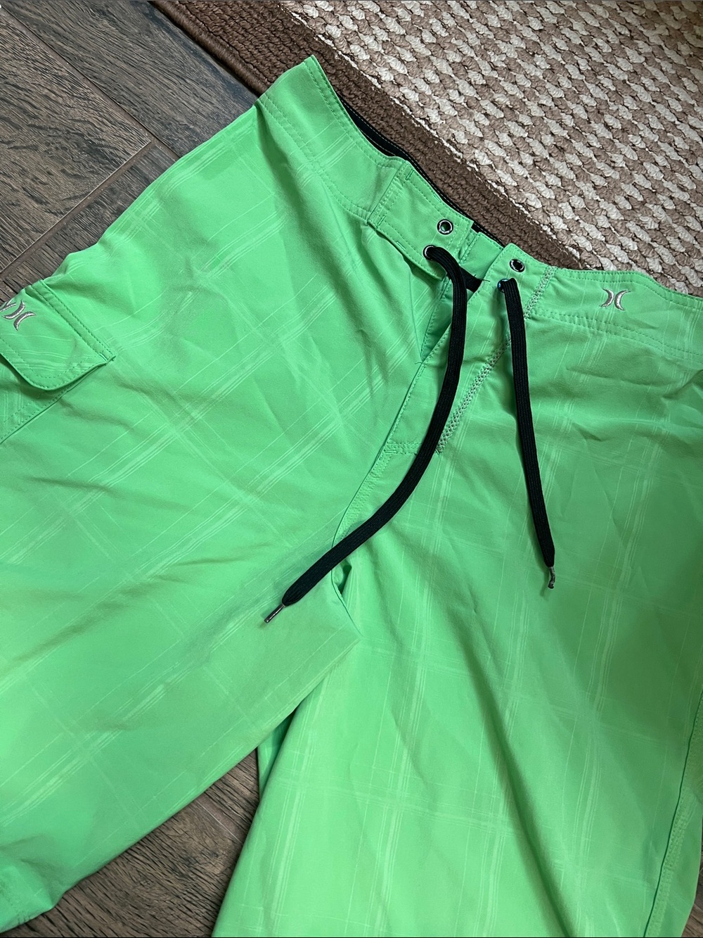 Hurley Men’s Neon Green Board Shorts